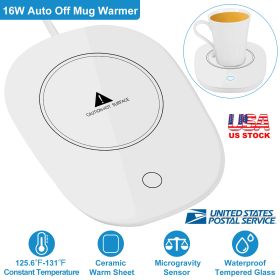 Coffee Mug Warmer Cup Warmer Auto Shut Off Coffee Tea Milk Electric Heater Pad Office Home Desk Coffee Mug Warmer Electric Beverage Warmer Mat 125.6℉/