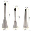 3 Pcs Piping Tips Set Easy to Use & Clean Stainless Steel Frosting Tips Eclair Piping Tip for Cream Puff Donut Eclair Decoration Different Sizes Light