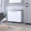 White 2 Utility Sink and Cabinet