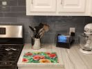 NEW Georgia Cherokee Rose in Watercolor Glass Cutting Board Decorative Tempered Glass Kitchen Cutting and Serving Board Large Size Chopping Board