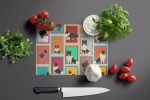 NEW Lots of Tricolor Sheltie Glass Cutting Board Decorative Tempered Glass Kitchen Cutting and Serving Board Large Size Chopping Board