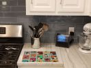 NEW Lots of Tricolor Sheltie Glass Cutting Board Decorative Tempered Glass Kitchen Cutting and Serving Board Large Size Chopping Board