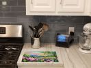 NEW Louisiana Magnolias in Watercolor Glass Cutting Board Decorative Tempered Glass Kitchen Cutting and Serving Board Large Size Chopping Board