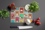 NEW Lots of Sable Pembroke Corgi Glass Cutting Board Decorative Tempered Glass Kitchen Cutting and Serving Board Large Size Chopping Board