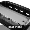 1-Burner Black Propane Gas 17.5" Portable Tabletop Grill, with Removable Lid