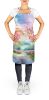 NEW Michigan Apple Blossoms in Watercolor Apron Cooking Kitchen Server Baking Crafts Gardening for Adult Women Men, Unisex, Large, Multicolor