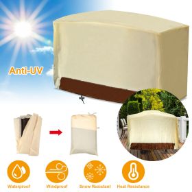 210D Waterproof Outdoor BBQ Grill Cover Windproof Dustproof Patio Gas Grill Oven Protector Oxford Cloth Garden (Option: 70In)