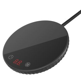 Desktop Electric Cup Warmer 8Hours Auto Off Overheating Protection Smart Timer Setting 2 Temperature Levels 104°F to 140°F Ceramic Heating Panel For O (Option: Black)