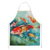 Koi Fish Apron Cooking Kitchen Server Baking Crafts Gardening for Adult Women Men, Unisex, Large, Multicolor