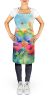 Anemones in Watercolor Apron Cooking Kitchen Server Baking Crafts Gardening for Adult Women Men, Unisex, Large, Multicolor