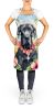 Great Dane Luau Apron Cooking Kitchen Server Baking Crafts Gardening for Adult Women Men, Unisex, Large, Multicolor