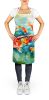 Koi Fish Apron Cooking Kitchen Server Baking Crafts Gardening for Adult Women Men, Unisex, Large, Multicolor